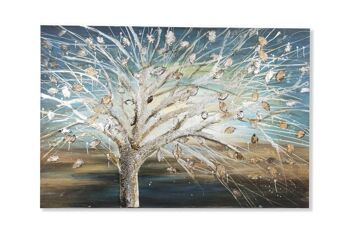 TABLEAU SUR TOILE MDF 150X4X100 ARBRE PEINT À LA MAIN CU187367 1