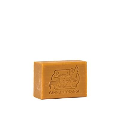 Orange Cinnamon Soap with fresh and organic donkey milk