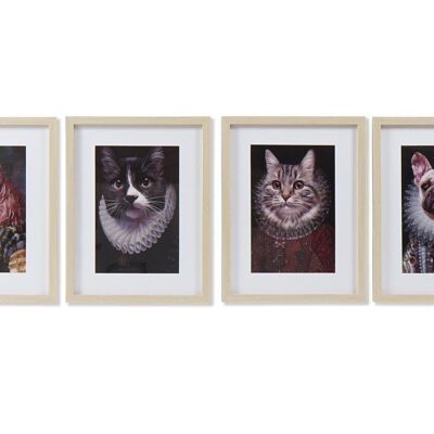 PICTURE PS 35X2X45 CAT DOG FRAMED 4 ASSORTMENTS. CU187442