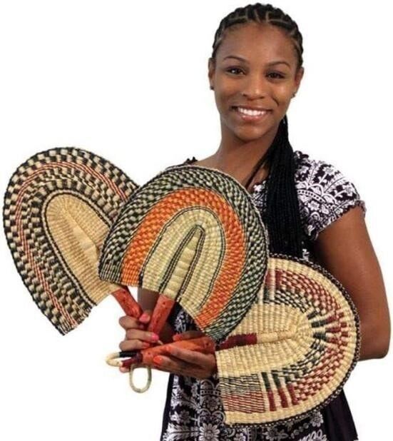 Handmade and Exclusive African Paipay Fan for Woman
