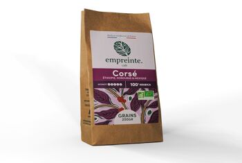 Café bio 200g grains - Corsé - empreinte. 2
