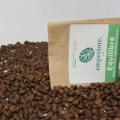 Bio-Kaffee 200g gemahlen - Ausgewogen - Aufdruck.