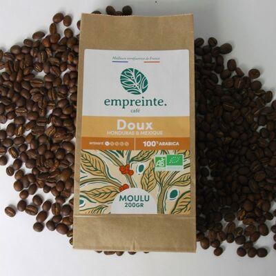 Bio-Kaffee 200g gemahlen - Mild - Aufdruck.