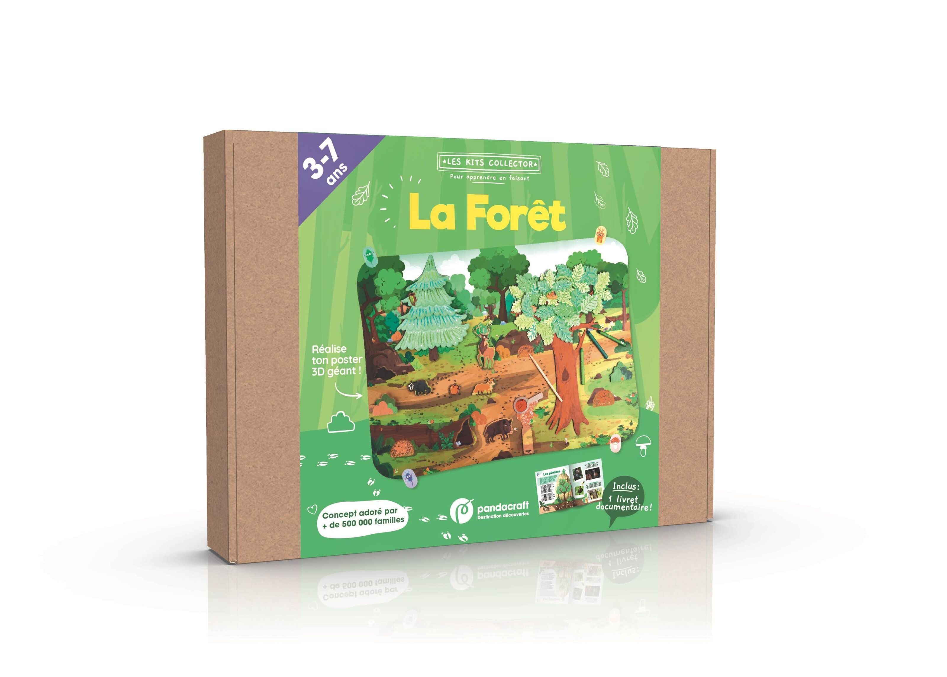 La forêt : kit ludo-éducatif : 3-7 ans - Collectif - Pandacraft