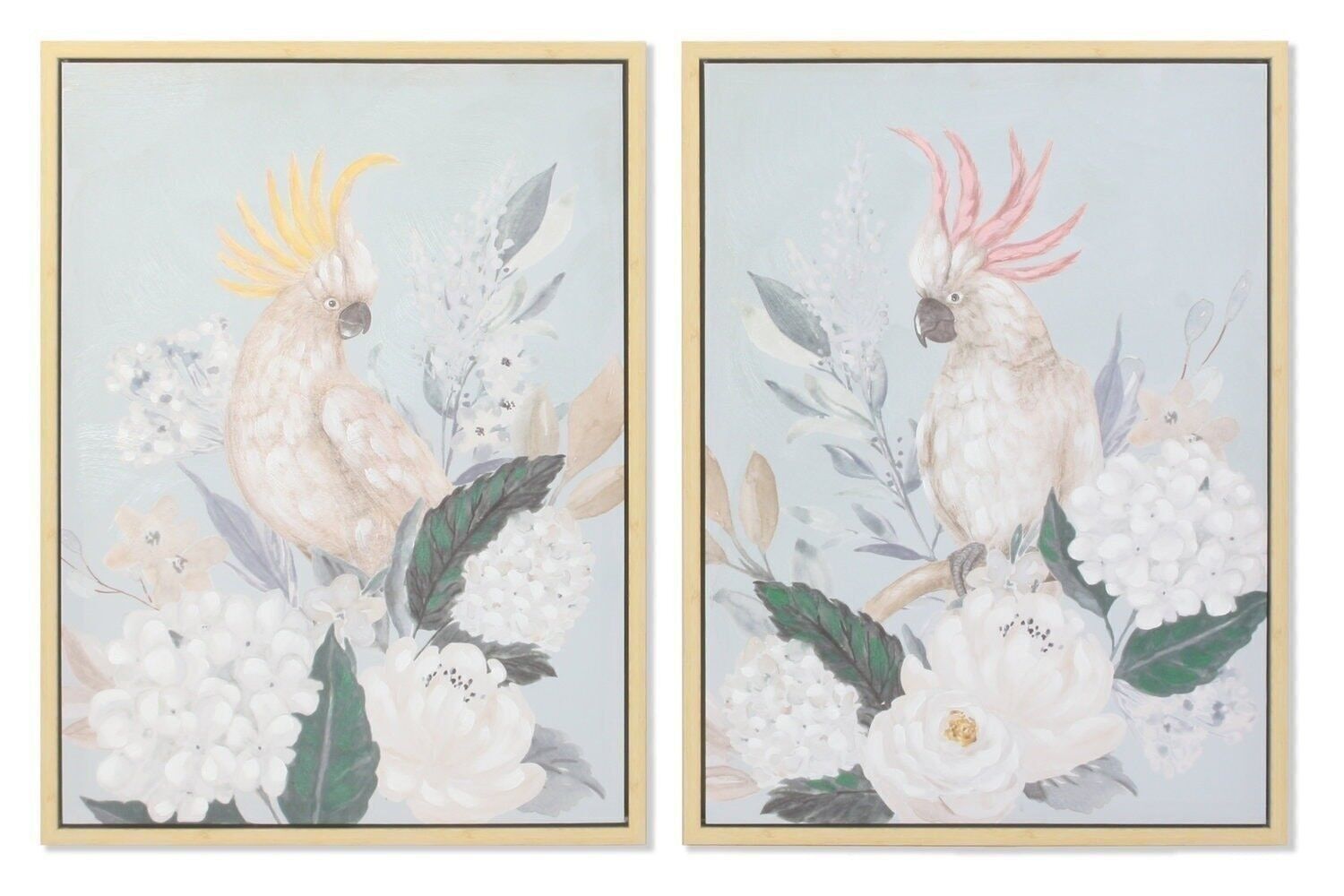 QUADRO TELA PS 60X4X80 FIORI CACATUA 2 ASSORTITI. CU189744