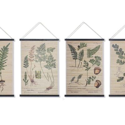 WOODEN CANVAS 60X2X90 BOTANICAL 4 ASSORTMENTS. CU190617