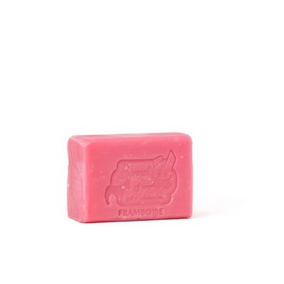 Raspberry soap with fresh and organic donkey milk