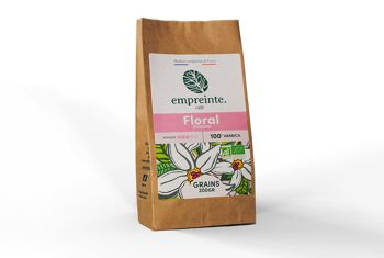 Café Bio 200g grains - Floral - empreinte. 2