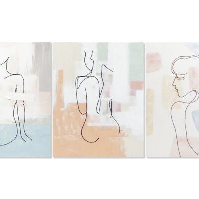 CANVAS PICTURE 80X3,7X100 ABSTRACT WOMAN 3 ASSORTMENTS. CU193127