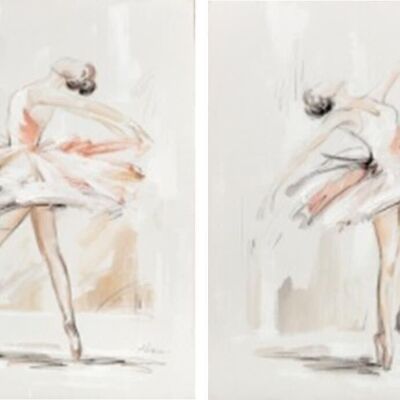 PINE CANVAS PICTURE 80X3,7X100 BALLET 2 ASSORTED. CU193128