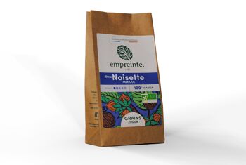 Café Bio 200g grains - Noisette Décaféiné - empreinte. 2