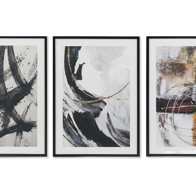 PICTURE PS MDF 50X3X70 ABSTRACT FRAMED 3 ASSORTMENTS. CU193220