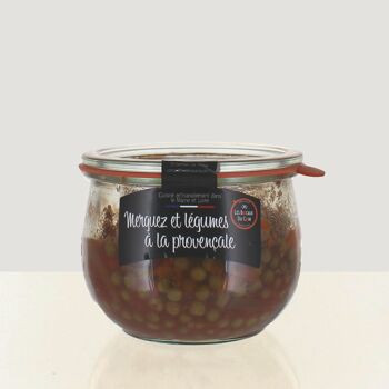 Bocal de Merguez et légumes  à la provençale  - Bocal 100% local & artisanal 1