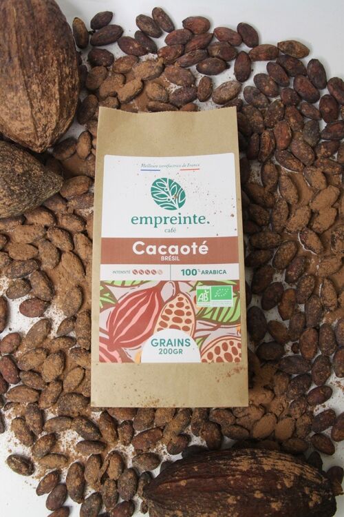 Café Bio 1Kg grains - Cacaoté - empreinte.
