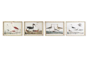 IMAGE VERRE BAMBOU 60X2,8X45 OISEAUX 4 ASSORTIMENTS. CU193362 1