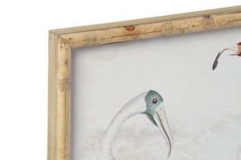 IMAGE VERRE BAMBOU 60X2,8X45 OISEAUX 4 ASSORTIMENTS. CU193362 2