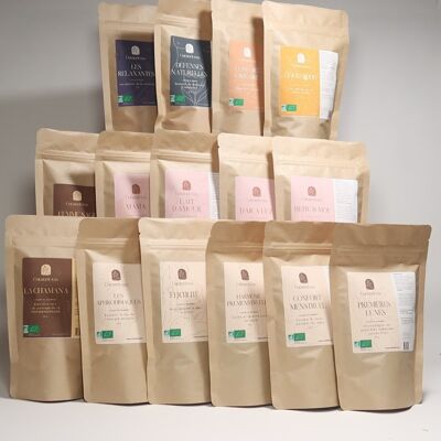 "Herbal Teas" Implementation Pack - 45 products (Small kraft bags)