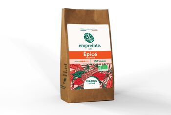 Café Bio 200g moulu - Épicé - empreinte. 2