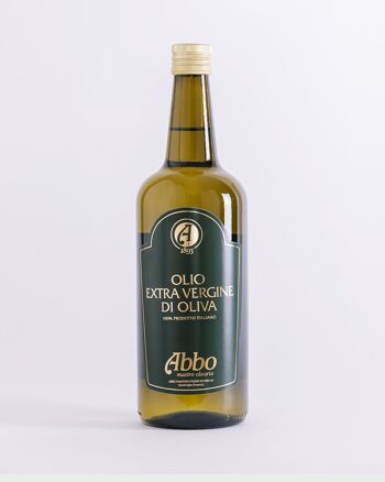 Huile d'olive extra vierge 100% italienne - en bouteille en verre de 1 LT x 6 2