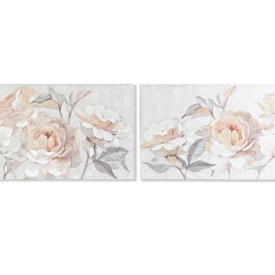 CUADRO LIENZO ABETO 120X3X60 FLORES 2 SURT. CU194774