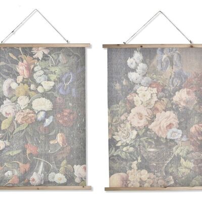 FIR ROPE CANVAS 75X2X100 FLOWERS 2 ASSORTMENTS. CU195401