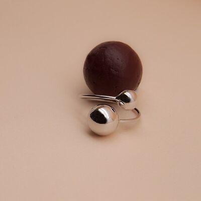 Bague CIRCLE Double Argentée