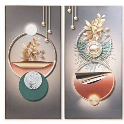 TABLEAU ALUMINIUM MDF 80X3X160 ABSTRAIT 2 ASSORTIMENTS. CU199118
