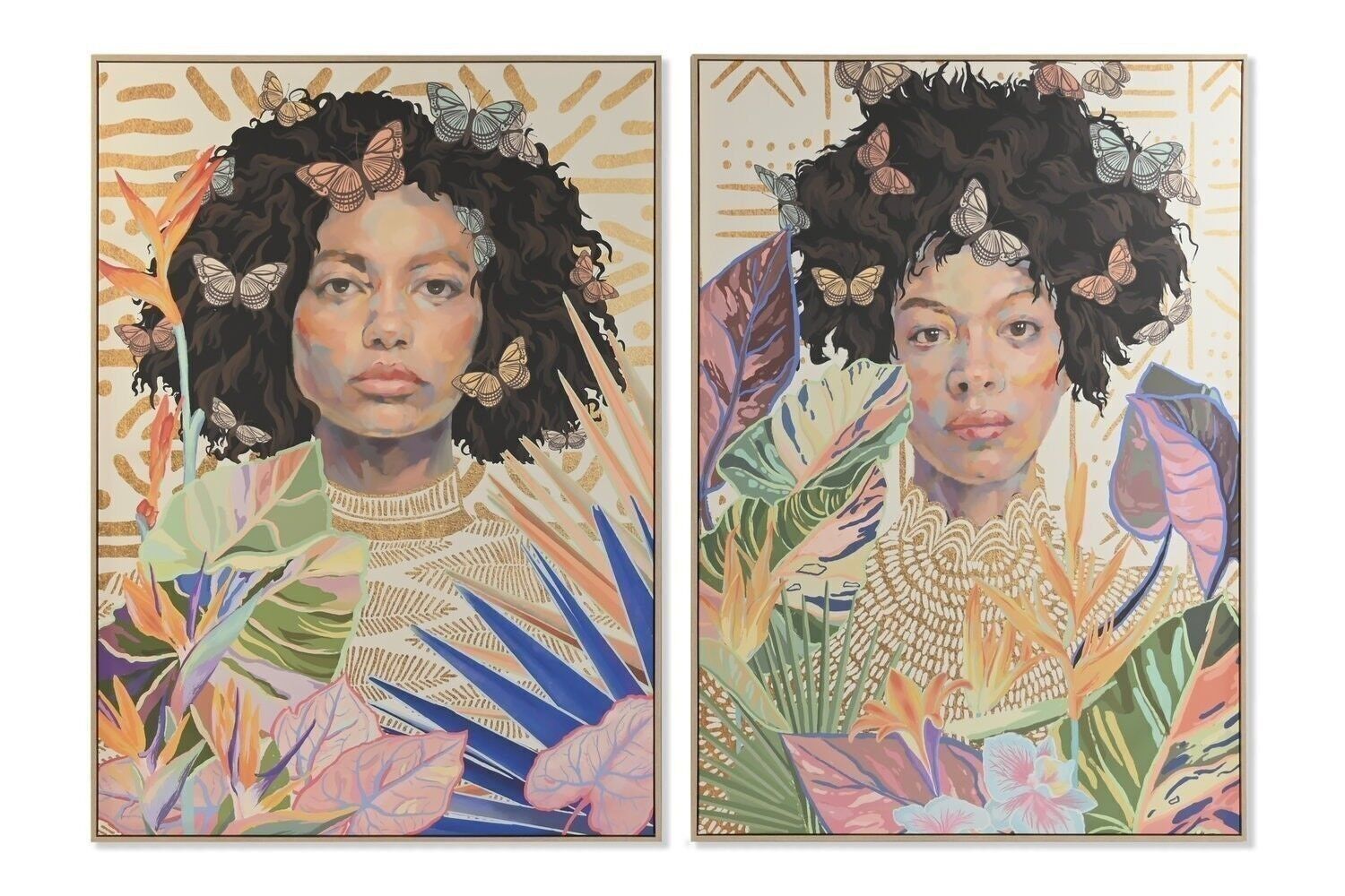 QUADRO PS TELA 100X4X140 AFRICANO 2 ASSORTIMENTI. CU199328