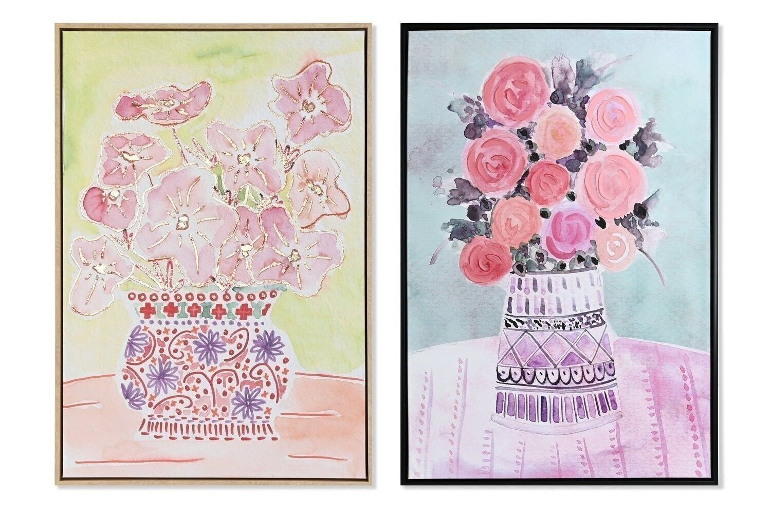 QUADRO PS TELA 36X4X93 VASO CON CORNICE 2 ASSORTIMENTI. CU199400