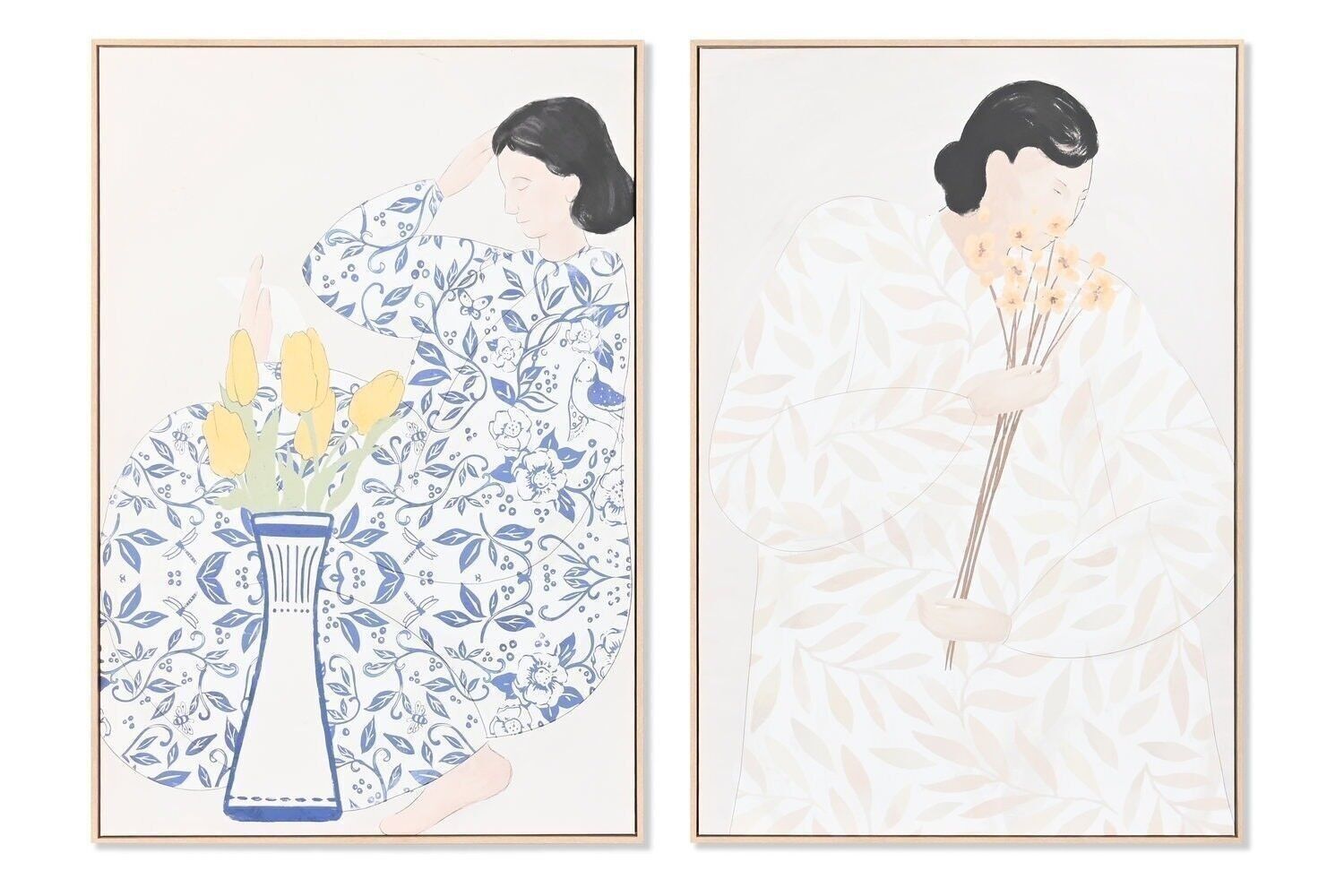 QUADRO PS TELA 80X4X120 DONNA FIORI 2 ASSORTIMENTI. CU201388