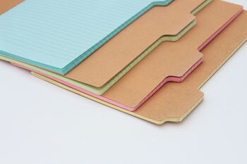 Carnets à onglets Kraft A4 (lot de quatre) 3