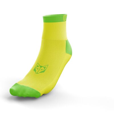 Fluo Yellow & Fluo Green Low Cut Multisport Socks