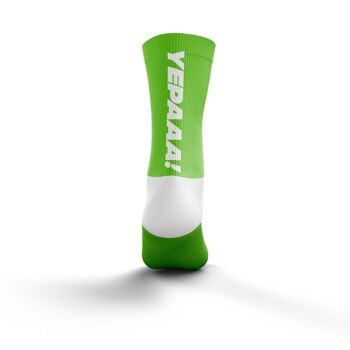 Chaussettes multisports coupe moyenne Yepaaa! Vert 2