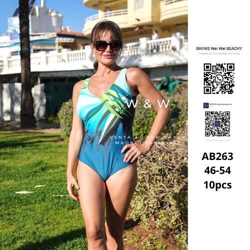 Bedruckter Badeanzug für Damen