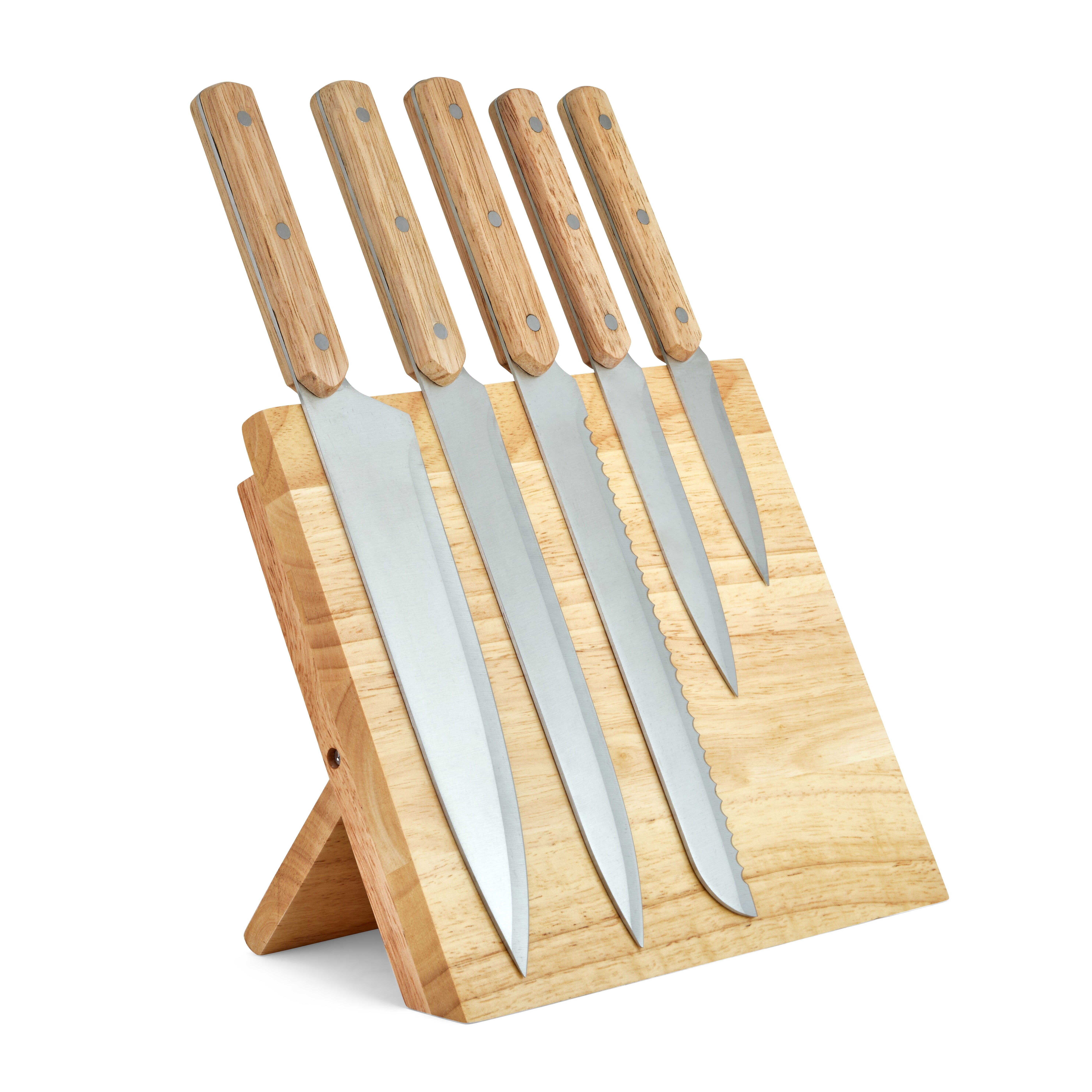 MEC136 Set of 5 knives and magnetic holder