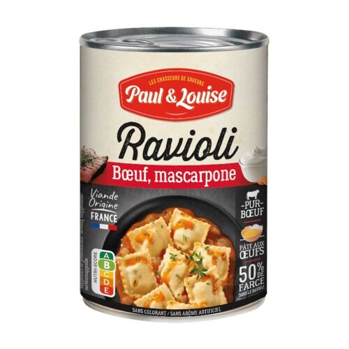 Ravioli pur bœuf mascarpone (400g)