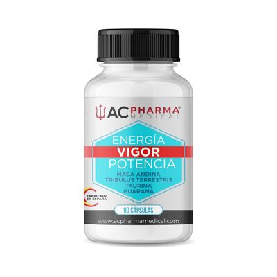 Maca Andina - Maca Negra - Maca | Tribulus Terrestris | Taurina | Guaraná | Energía, Vigor y Resistencia. Cápsulas 90