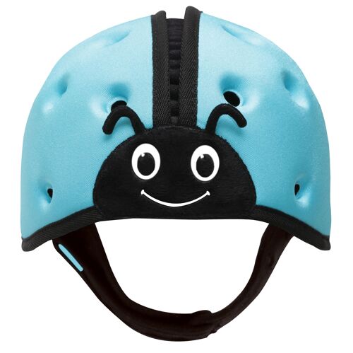 Baby Safety Helmet Ultra-Lightweight Soft Baby Helmet for Crawling Walking Ladybird Blue