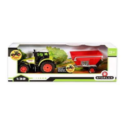 Claas Celtis 446 Traktor-Set + Getreideanhänger – Maßstab 1/32 – Farm-Reihe – ab 3 Jahren – MACFARM 802038-GRAIN