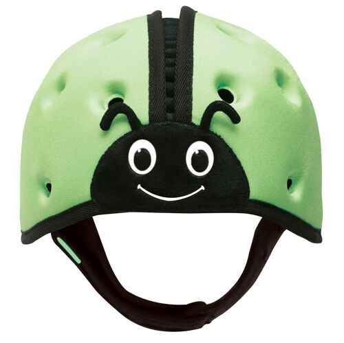Baby Safety Helmet Ultra-Lightweight Soft Baby Helmet for Crawling Walking Ladybird Green
