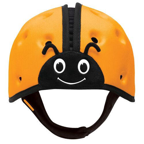 Baby Safety Helmet Ultra-Lightweight Soft Baby Helmet for Crawling Walking Ladybird Orange