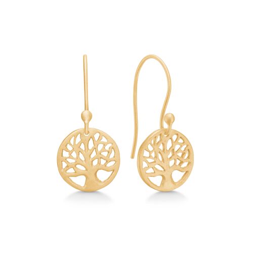 Tree of Life earring gold-plated