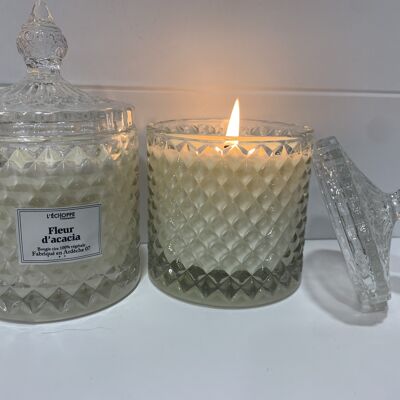 ACACIA FLOWER SCENTED CANDLE BONBONNIERE 200 G OF 100% VEGETABLE SOYA WAX