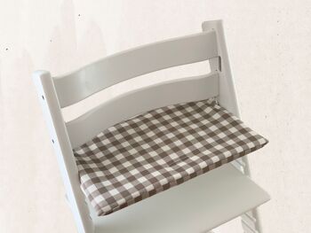 Coussin imperméable Vichy, chaise Stokke, Tripp Trapp 4