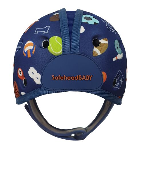 Baby Safety Helmet Ultra-Lightweight Soft Baby Helmet for Crawling Walking Sporty Blue