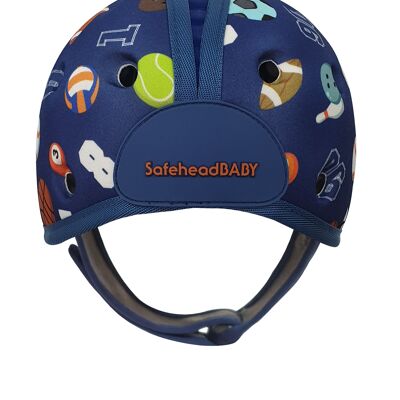 Baby Safety Helmet Ultra-Lightweight Soft Baby Helmet for Crawling Walking Sporty Blue