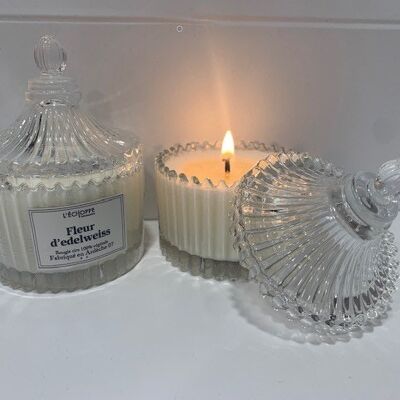 SCENTED CANDLE FLEUR D'EDELWEISS 70 G OF 100% VEGETABLE SOYA WAX