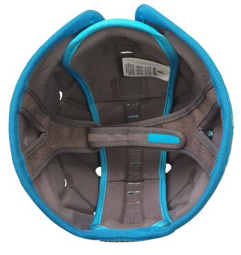 Casque de sécurité pour bébé casque de bébé souple ultra-léger pour ramper numéros de marche bleu 4