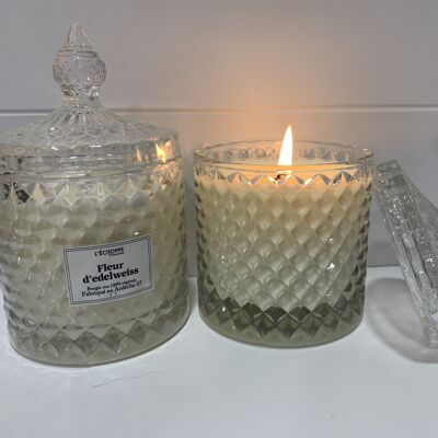 SCENTED CANDLE FLEUR D'EDELWEISS 200 G OF 100% VEGETABLE SOYA WAX