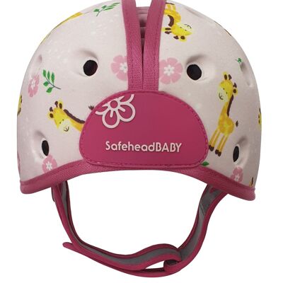 Casco de seguridad para bebé, casco suave ultraligero para gatear, caminar, jirafa, bebé